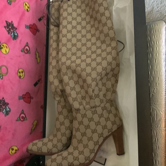 COPY - Gucci fabric signature Gg knee boots no signs of wear - Picture 4 of 6